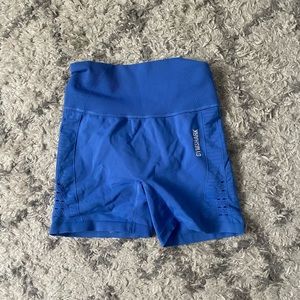 Blue gymshark shorts